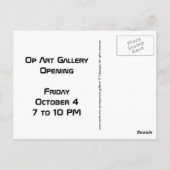 Op Art Briefkaart (Achterkant)