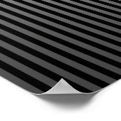 Op Art Bulging Vertical Stripes Black en White 2 Poster (Hoek)