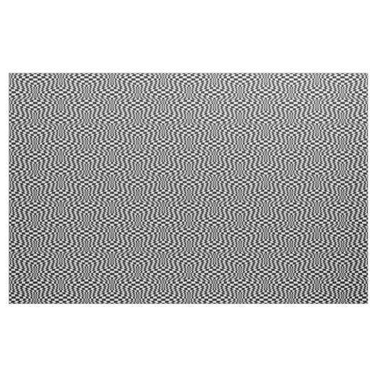 Op art Checkerboard Stof (Fat Quarter)