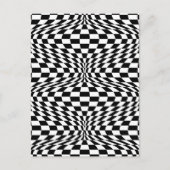 Op Art Checks Briefkaart (Voorkant)
