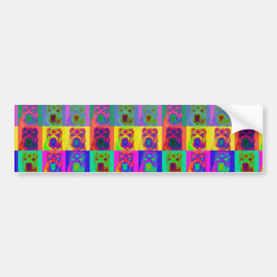 Op Art — Chinese Shar Pei Bumpersticker