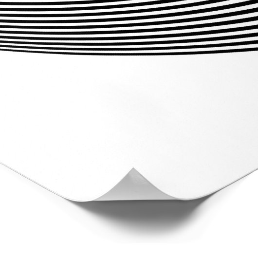 Op art Concentric Circles Poster (Hoek)