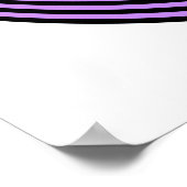 Op Art Concentric Circles Violet Over Black Poster (Hoek)