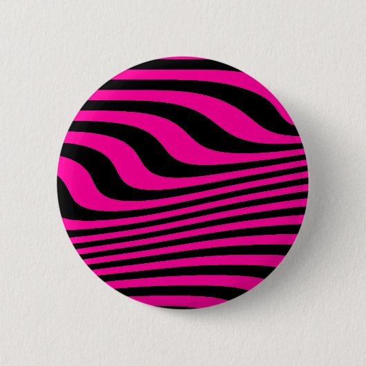 OP ART CURVEN PIN RONDE BUTTON 5,7 CM (Voorkant)
