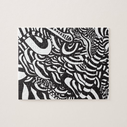 Op art legpuzzel (Horizontaal)