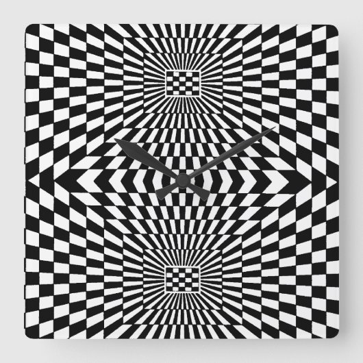 OP - Art nr. 11 bij Emporio Moffa Vierkante Klok (Voorkant)