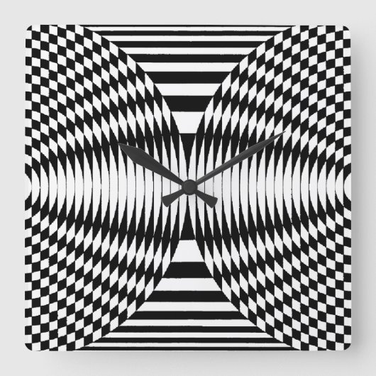 OP - Art nr. 5 bij Emporio Moffa Vierkante Klok (Voorkant)
