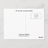 OP - Art nr. 6 op Emporio Moffa Briefkaart (Achterkant)