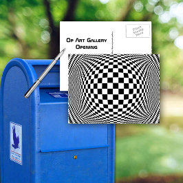 Op Art op maat gemaakte ansichtkaart Briefkaart
