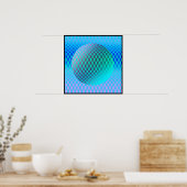 Op-Art Poster Magrathea (Keuken)