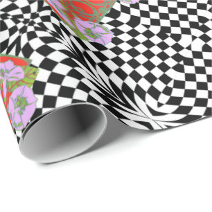 Op-Art Prix Madhi Black en White Cadeaupapier