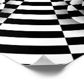 Op art Psychedelic-checkers Poster (Hoek)