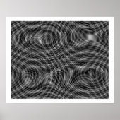 Op Art Random Moire Waves 01 Naadloos Poster (Voorkant)