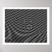 Op Art Random Moire Waves 01 Poster (Voorkant)