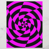 Op Art Rave Aangepaste Flyer (Achterkant)