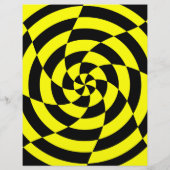 Op Art Rave Aangepaste Flyer (Achterkant)