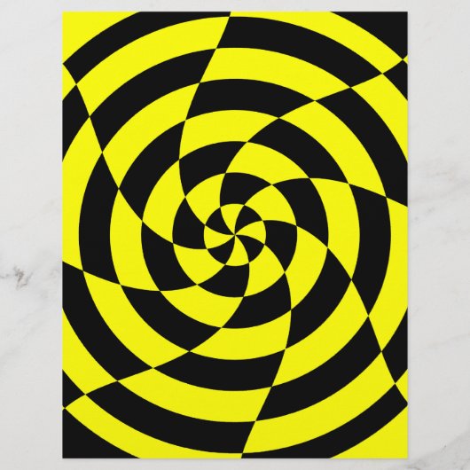 Op Art Rave Aangepaste Flyer (Achterkant)