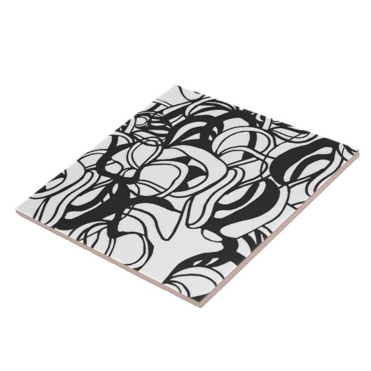 Op art-reeks tegeltje (Zijkant)