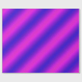 Op-Art Rigel paars en blauw Cadeaupapier (Vlak)
