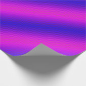 Op-Art Rigel paars en blauw Cadeaupapier (Hoek)