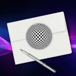 Op-art Ronde Sticker