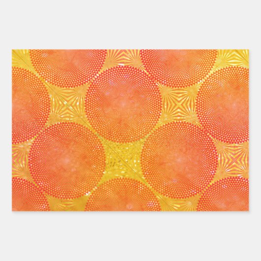 Op Art Sampler Inpakpapier Vel (Voorkant)