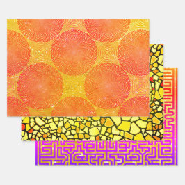 Op Art Sampler Inpakpapier Vel