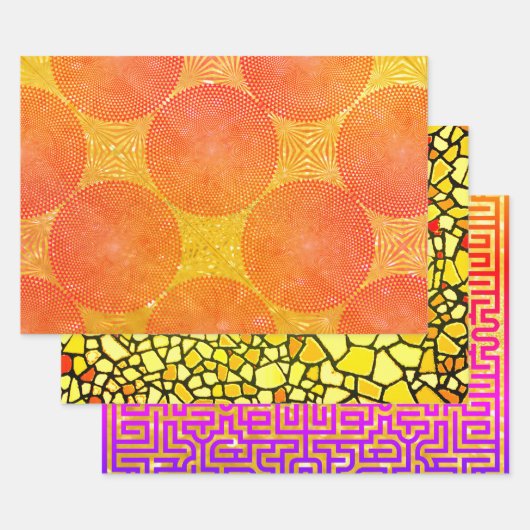 Op Art Sampler Inpakpapier Vel (Set)