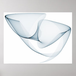 Op Art Sine Curves Poster