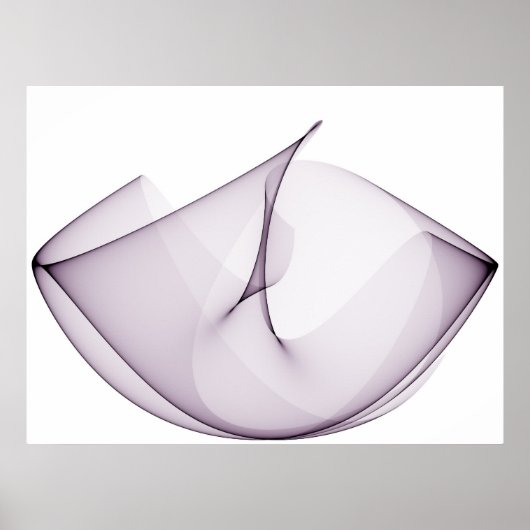 Op Art Sine Curves Three Violet Poster (Voorkant)