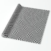 Op-Art Stippen Cadeaupapier (Uitgerold)