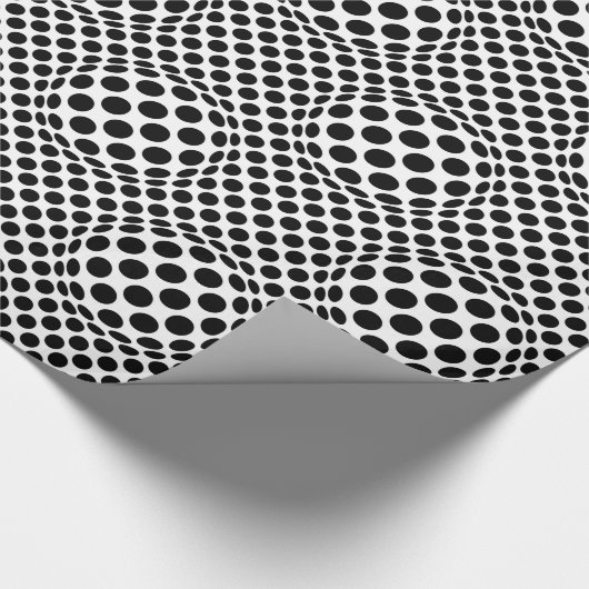 Op-Art Stippen Cadeaupapier (Hoek)