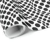 Op-Art Stippen Cadeaupapier (Rol Hoek)