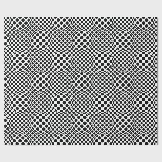 Op-Art Stippen Cadeaupapier (Vlak)
