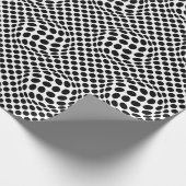 Op-Art Stippen met een draai Cadeaupapier (Hoek)