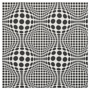 Op art Stippen Stof