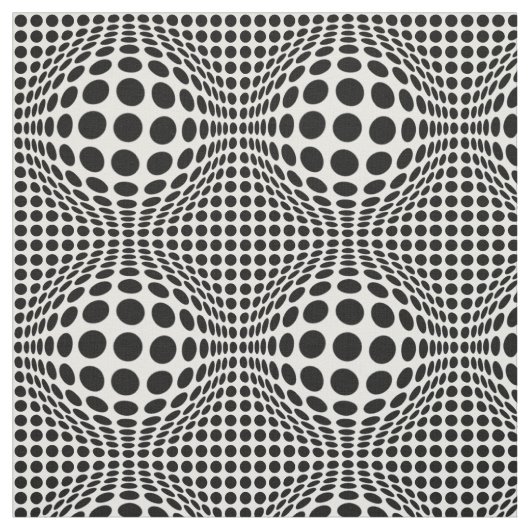 Op art Stippen Stof (Swatch)