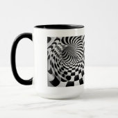 Op Art Tunnel Combo Mok, 15 oz Mok (Links)