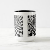 Op Art Tunnel Combo Mok, 15 oz Mok (Midden)