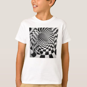 Op Art Tunnel Kinderen Basic T-Shirt