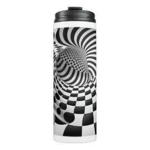 Op Art Tunnel Thermal Tumbler Thermosbeker