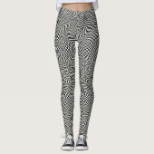 Op Art Twirl Leggings (Voorkant)