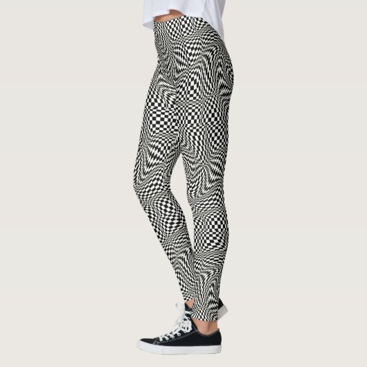 Op Art Twirl Leggings (Links)