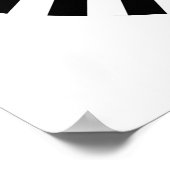 Op Art Wheel - zwart en wit Poster (Hoek)