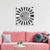 Op art zonsopgang canvas afdruk (Insitu (Woonkamer))