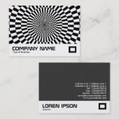 Op Art — zwart en wit Visitekaartje (Voorkant / Achterkant)