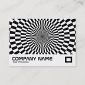 Op Art — zwart en wit Visitekaartje (Voorkant)
