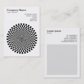 Op Art — zwart en wit Visitekaartje (Voorkant / Achterkant)