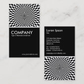 Op Art — zwart Visitekaartje (Voorkant / Achterkant)