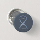 Op asthmama-bewustzijnlint aangepaste knopspelden ronde button 3,2 cm (Voorkant /achterkant)